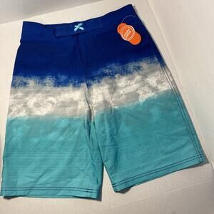 Wonder Nation Boys Beach Tropical Print Swim Shorts Size XL(14-16) Stretch